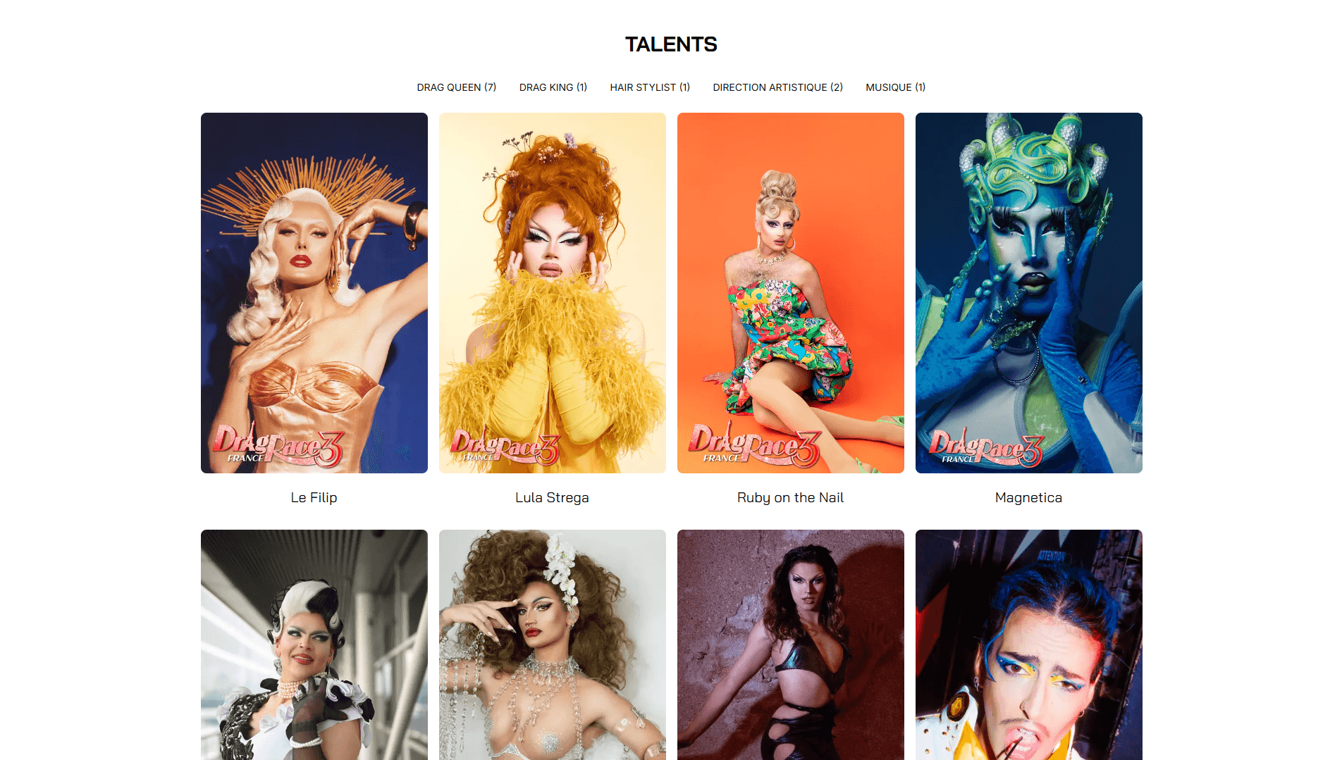 agence mère talent page